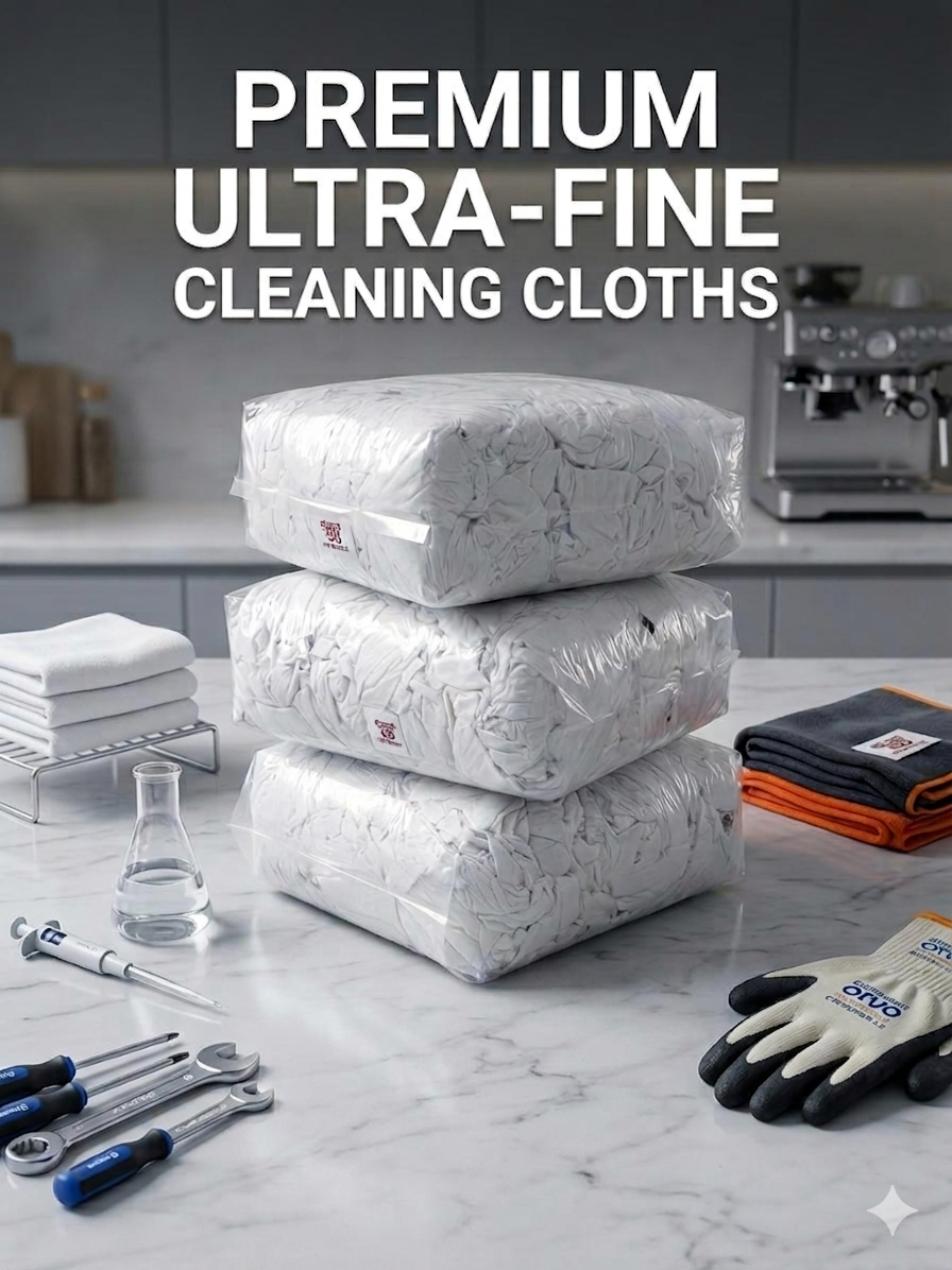 Surface Safe Cleaning Cloth Bag 6KG fine Cotton Cloth single color