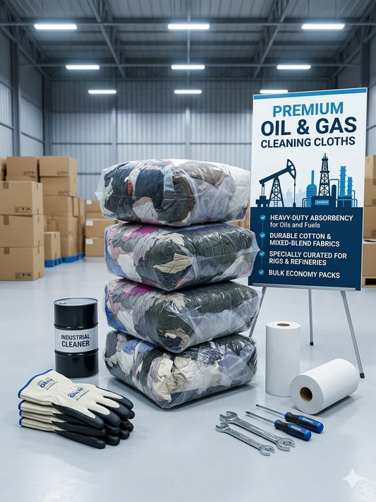 High Absorbent Oil And Gas Fleece Cotton Cleaning Cloth Bag 6KG Multi Color