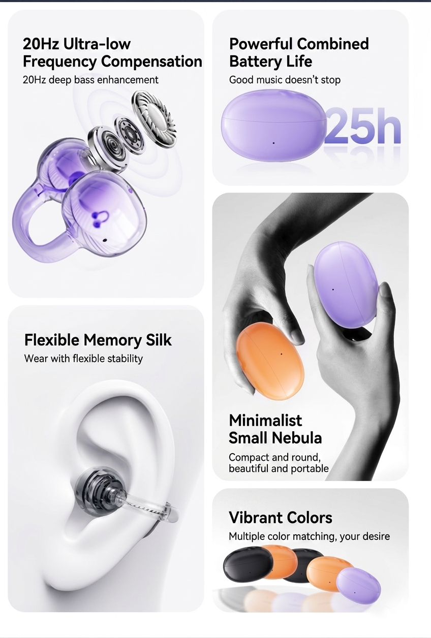 Royal Arabian OWS Clip Earbuds