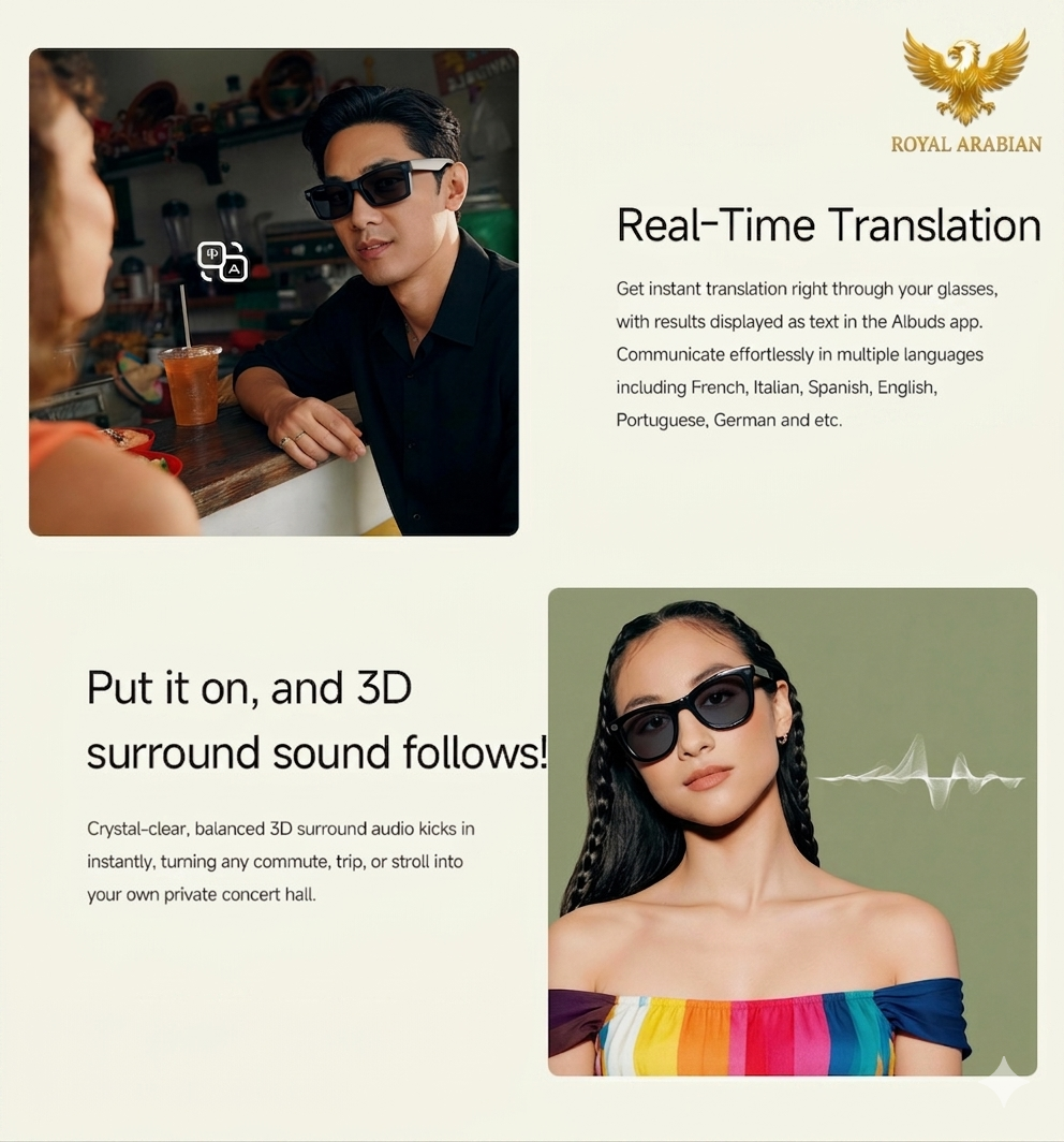 Royal Arabian Smart Ai Glasses