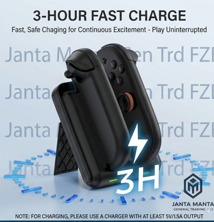 Magnetic Dual Dock Charger for Switch 2 Controllers.