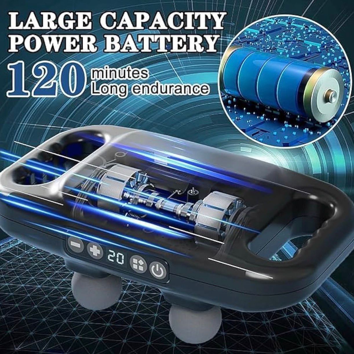 Massage Gun 4 Head Stronger