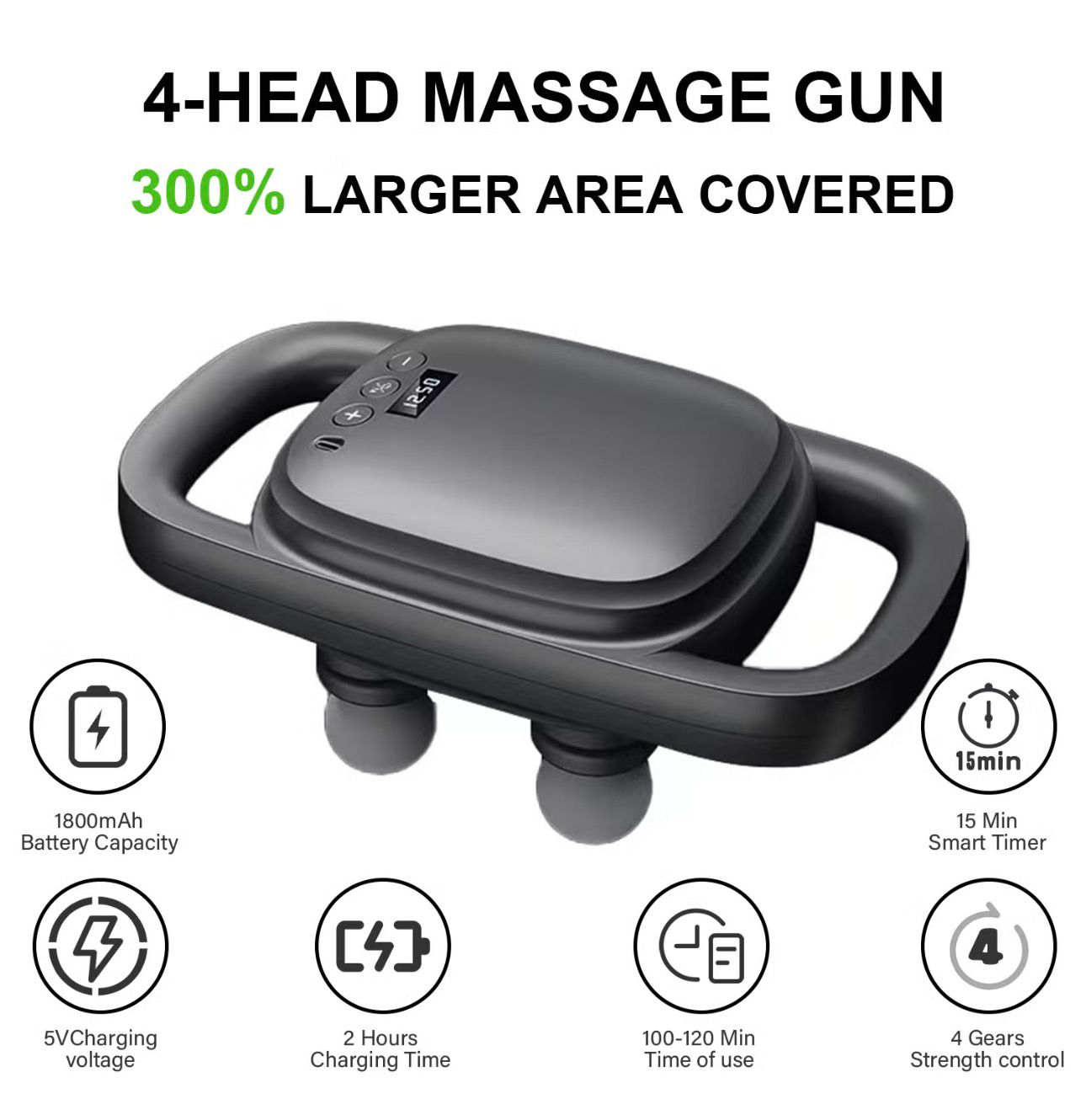 Massage Gun 4 Head Stronger