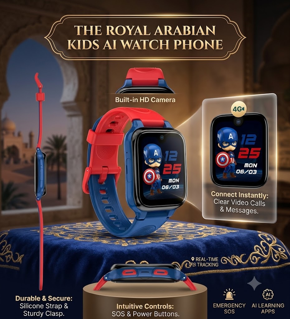 Royal Arabian Kids AI Watch Phone